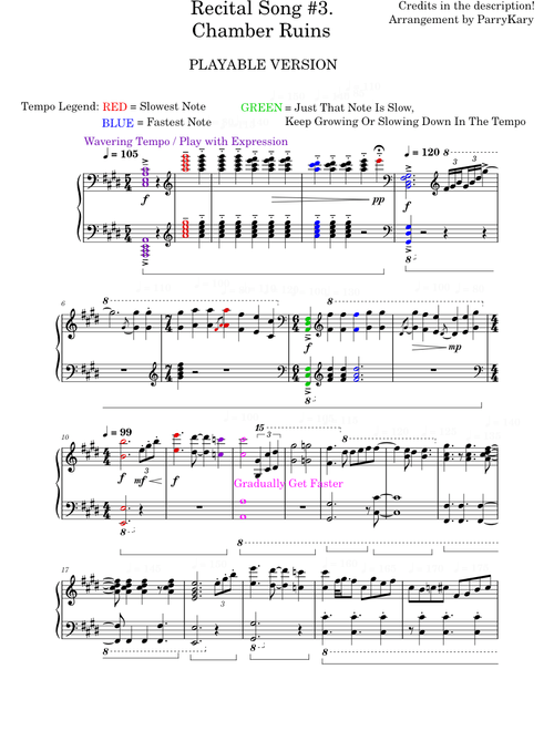 #94. Recital Song #3. Chamber Ruins - Playful Massacre and The Final Attack