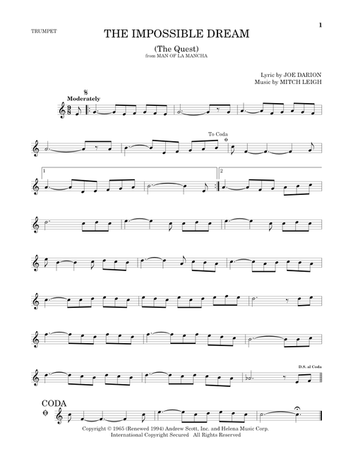 The Impossible Dream (The Quest) - Joe Darion, Mitch Leigh (Trumpet Solo)