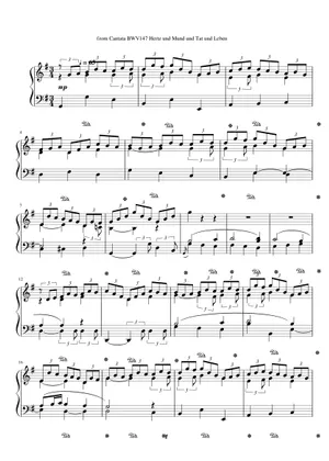 Jesu, Joy of Man's Desiring - Easy Piano Sheet music for Jesu, Joy of Man's Desiring - Easy Piano Sheet music for