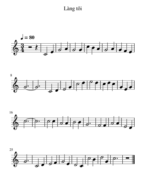 Làng tôi – Văn Cao
