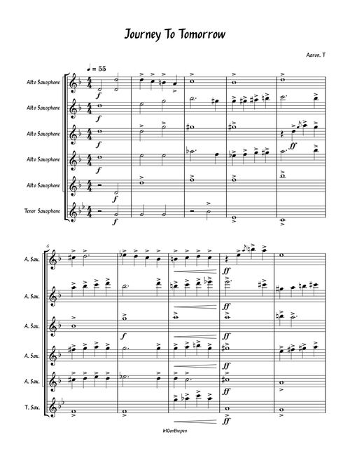 Journey To Tomorrow Sax Fanfare
