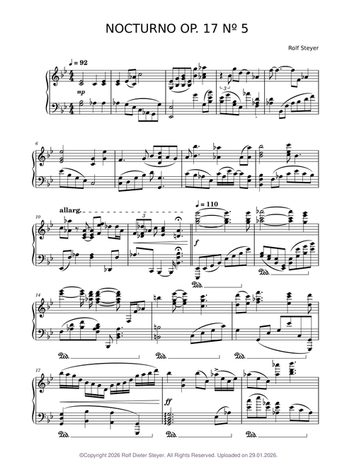 NOCTURNO Op. 17 Nº 5 by Rolf Steyer
