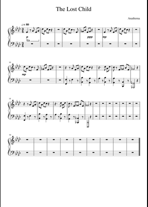 The Lost Child Sheet Music for Piano (Solo) Easy | MuseScore.com