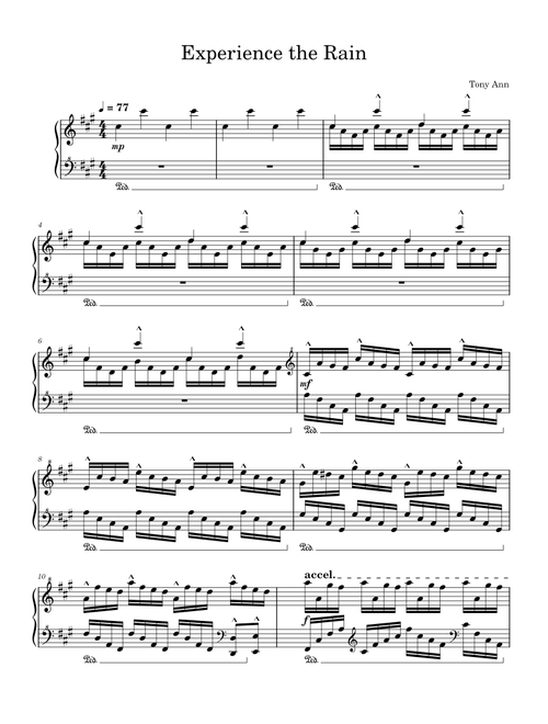 Experience the Rain – Tony Ann