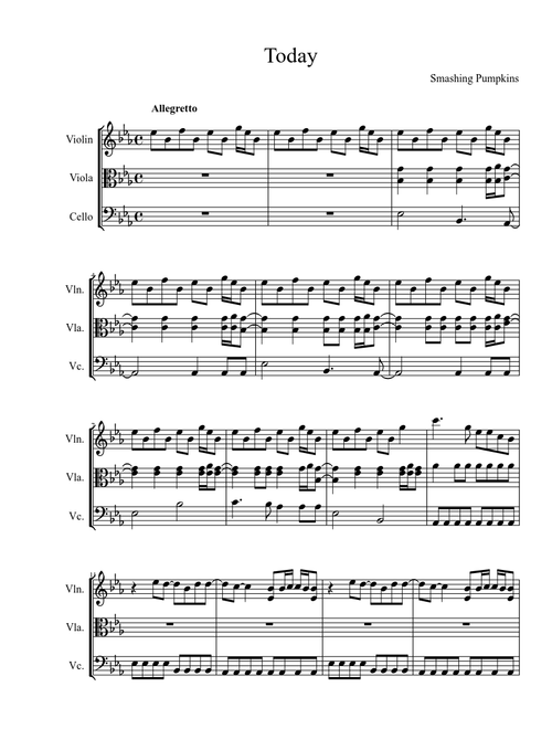 Today - The Smashing Pumpkins (String Trio)