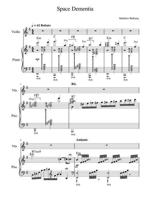 Space Dementia - Muse (piano)