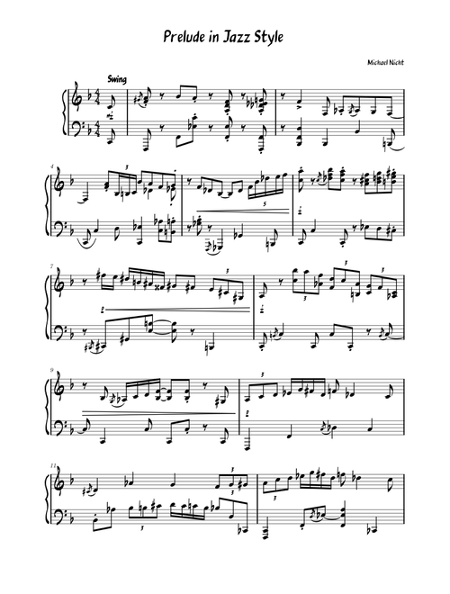 Prelude in Jazz Style