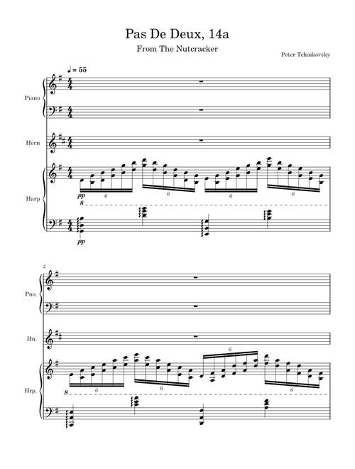 Nutcracker act II, No.14 (Pas de Deux) – Pyotr Ilyich Tchaikovsky