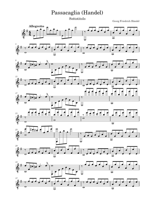 Passacaglia (Handel)