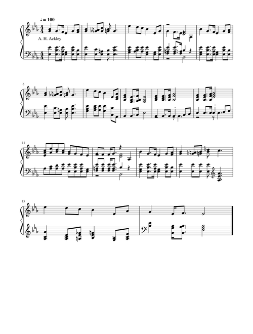 Carry me back to the love of my mother - A. H. Ackley