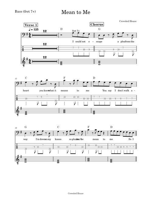 Mean to me – Crowded House