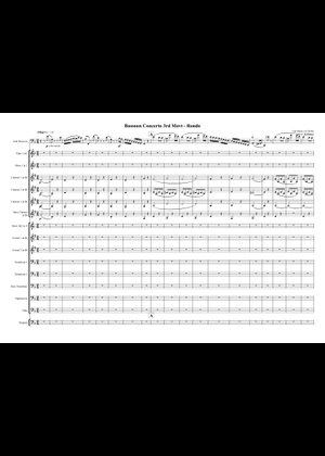 Concerto in F major, Op. 75 by Weber Sheet Music for Bassoon (Solo