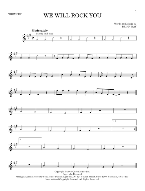 We Will Rock You - Queen (Trumpet Solo)