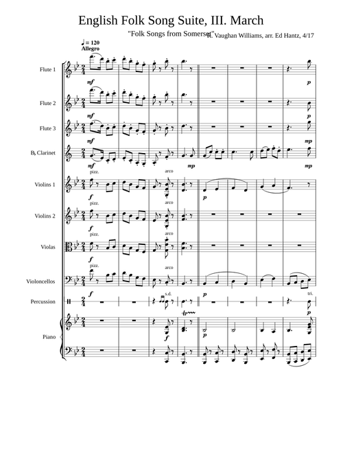 English Folk Song Suite – Ralph Vaughan Williams