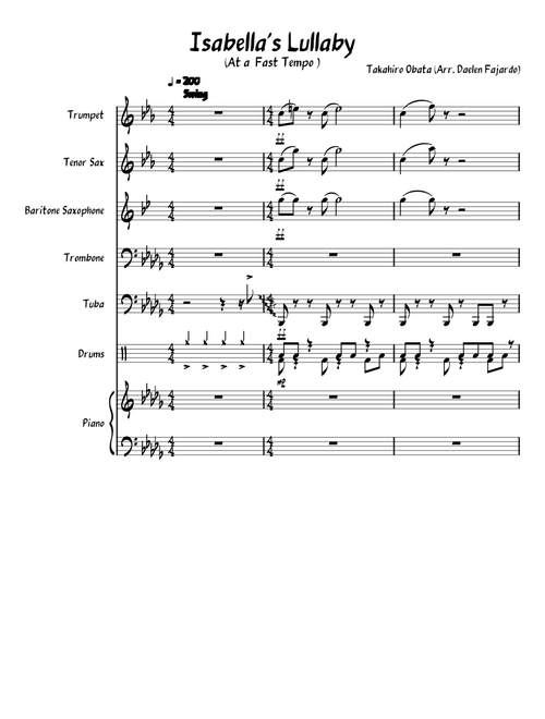 Isabella's Lullaby (At A Fast Tempo)- Takahiro Obata