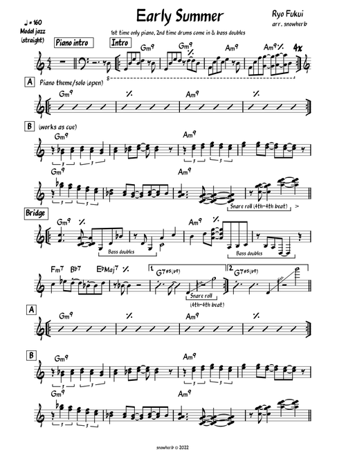 Early Summer – Ryo Fukui (lead sheet)