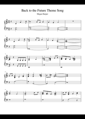 吹奏楽　楽譜　BACK TO THE FUTURE Back To The Future (Main Theme) Sheet Music for Euphonium