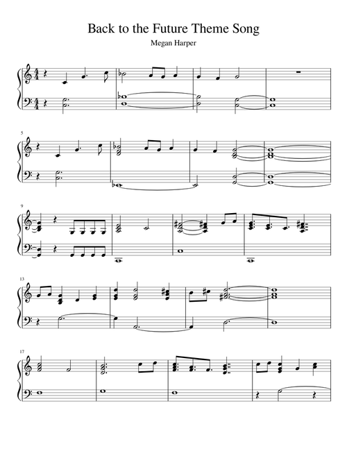 Back to the Future Theme Song EASY