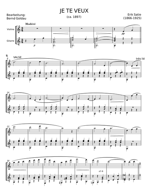 Je Te Veux - Erik Satie