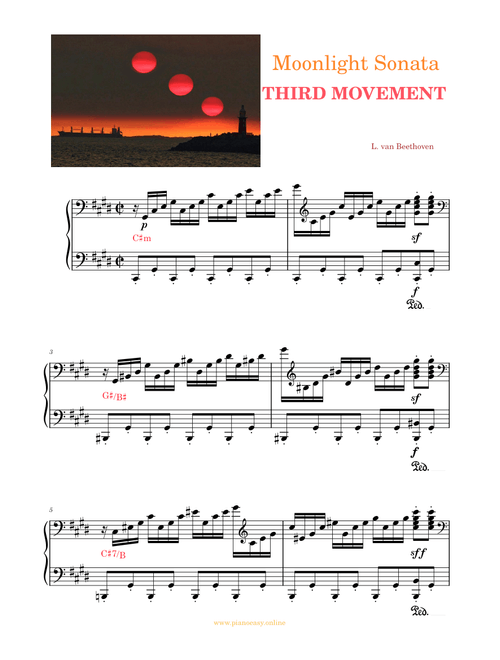 Moonlight Sonata 3rd Movement – Ludwig Van Beethoven