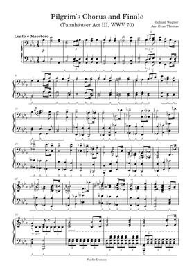 Free Tannhäuser, Wwv 70 by Richard Wagner sheet music | Download