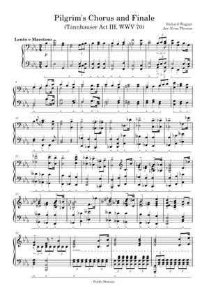 Wagner Tannhäuser Overture (Piano solo) Sheet Music for Piano Wagner Tannhäuser Overture (Piano solo) Sheet Music for Piano
