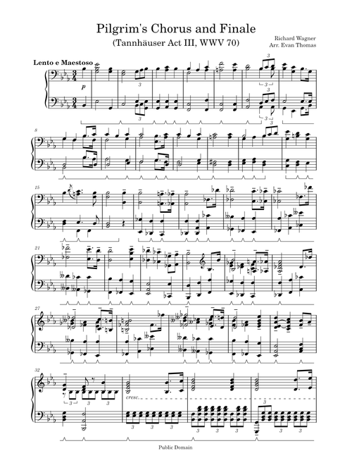Pilgrim's Chorus and Finale -- Richard Wagner, Arr. Evan Thomas