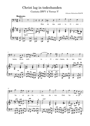 1685 - 1750) Johann Sebastian Bach - Christ lag in Todes