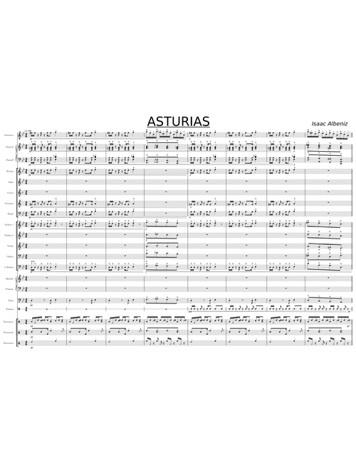 Asturias op. 47, No.5 – Isaac Albéniz ASTURIAS