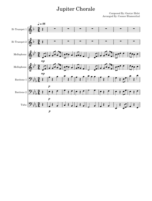 Jupiter Chorale (Marching Band Chorale)