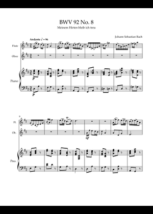 Joh.Seb.Bach カンタータ楽譜集　8冊 Cantata BWV 92 no. 8 - J. S. Bach Sheet Music for Guitar
