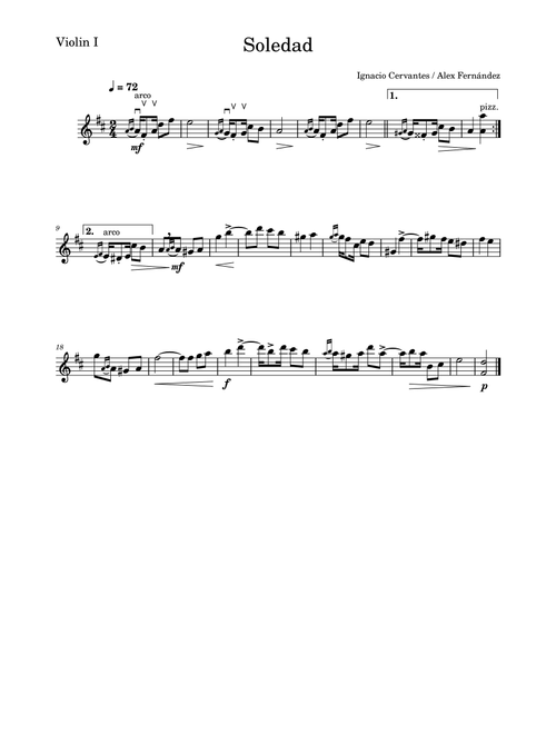4 Danzas Cubanas for String Quartet PARTS (Arr. AleX Fernández) - Ignacio Cervantes (String Quartet)