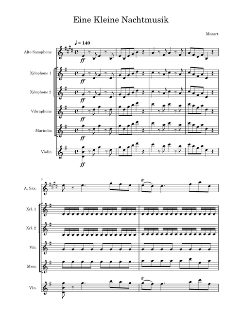 Eine kleine Nachtmusik, K.525 - Wolfgang Amadeus Mozart