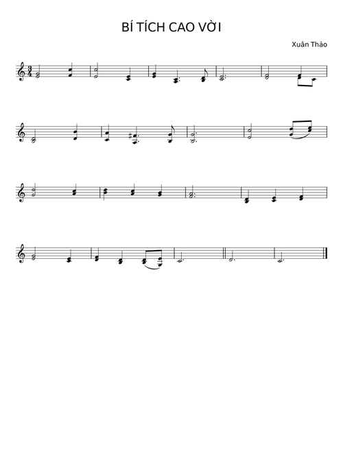 BÍ TÍCH CAO VỜI - Xuân Thảo