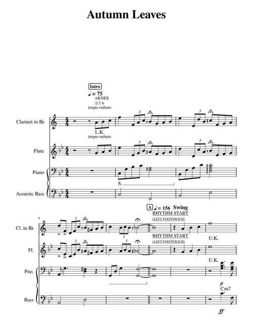 Autumn Leaves – with chords