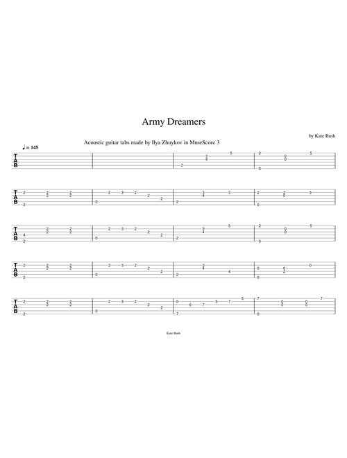 Army Dreamer – Kate Bush