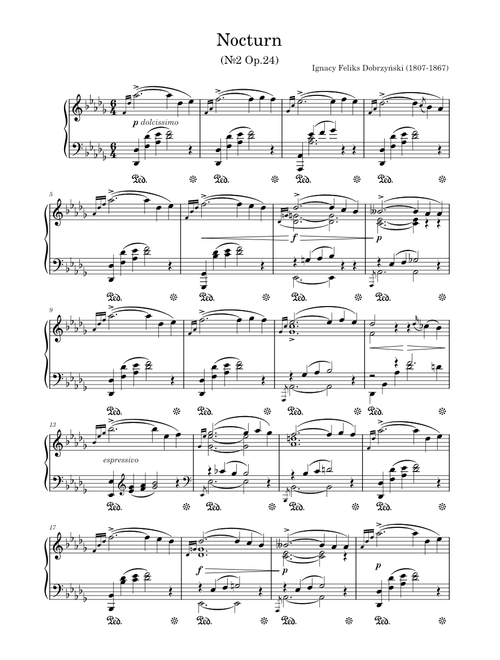2 Nocturnes, Op.24 – Ignacy Feliks Dobrzyński