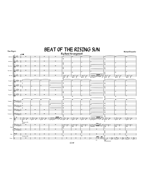 Beat of the rising sun – Dave Rodgers (Big Band Arrangement)
