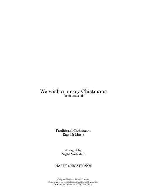 We Wish You A Merry Christmas! – Orchestrated