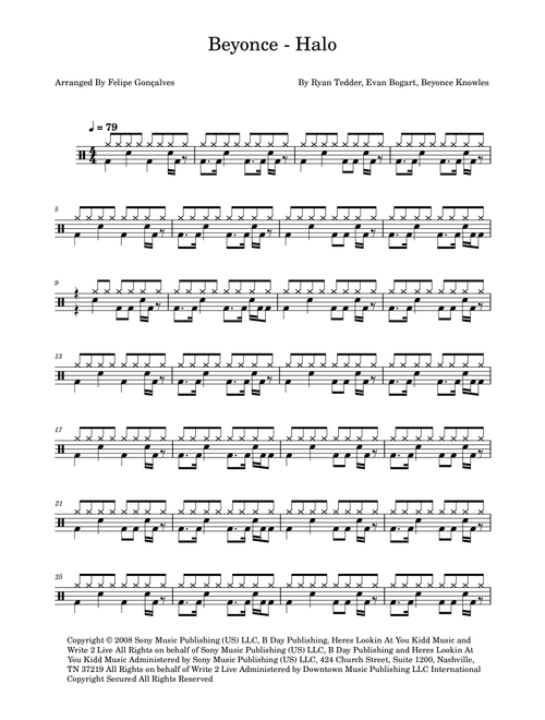 Halo (Arr. The Ninja) - Beyonce (Drums)