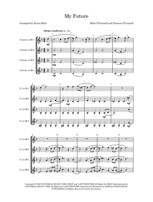 My Future (Arr. Kevin Riley) - Billie Eilish (Woodwind Ensemble)