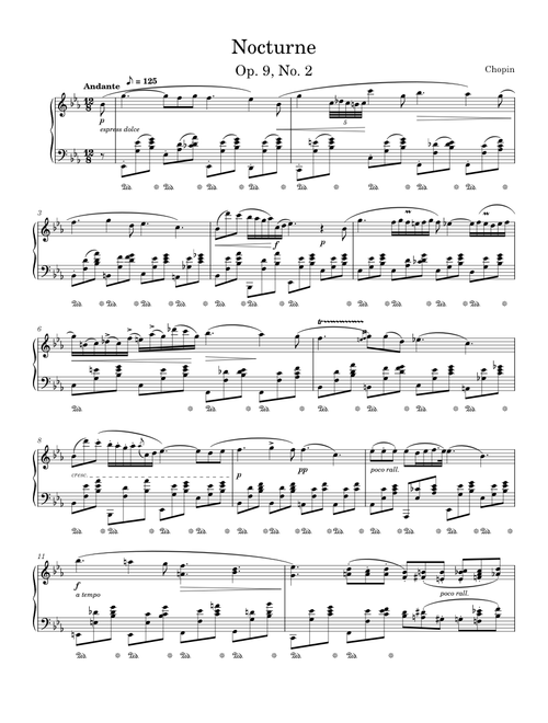 Nocturne Opus 9 No. 2 in E♭ Major – Frédéric Chopin