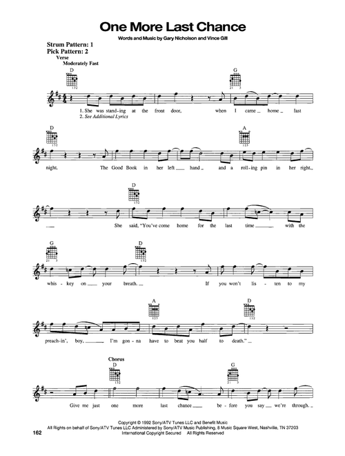 One More Last Chance - Vince Gill (Easy Guitar)