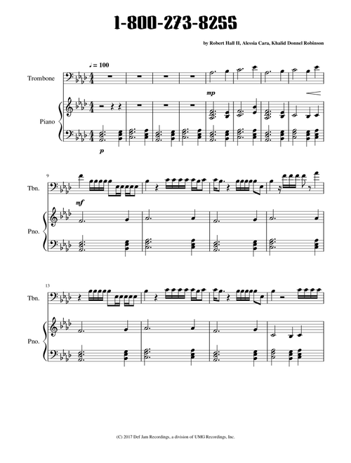 1-800-273-8255 (Arr. Suriya Sivakumar) - Alessia Cara (Small Ensemble)