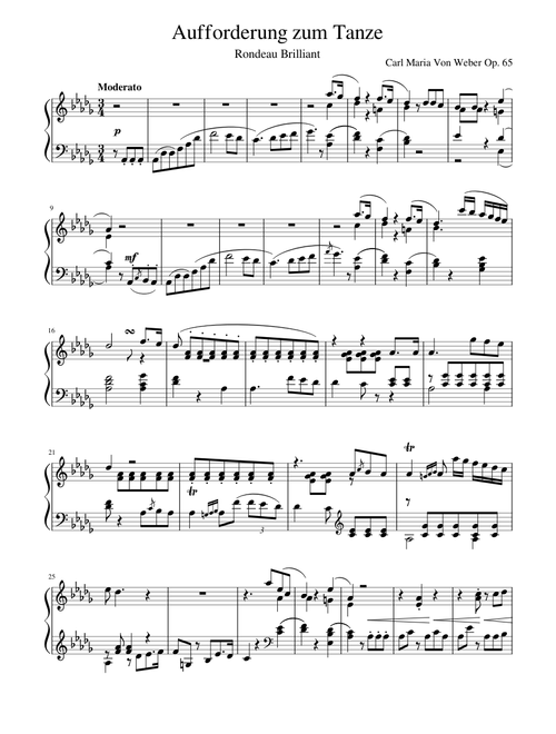 Invitation to the dance Op. 65 (Carl Maria von Weber)