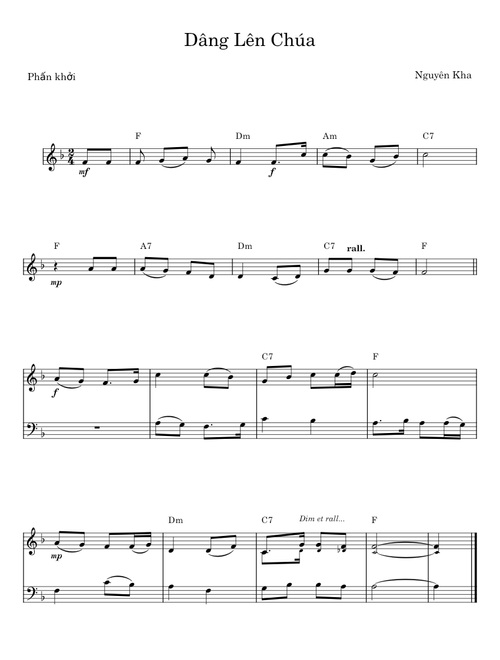 DÂNG LÊN CHÚA - H Dumont;Nguyên Kha