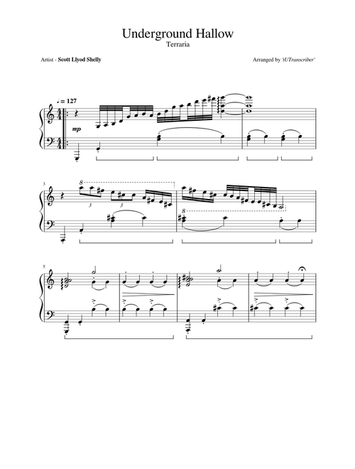 Underground Hallow - Terraria (PIANO SOLO)