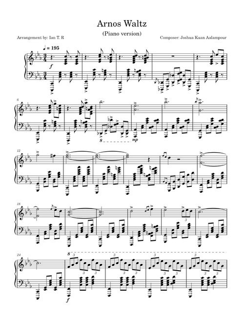 Arno´s Waltz – Joshua Kyan Aalampour