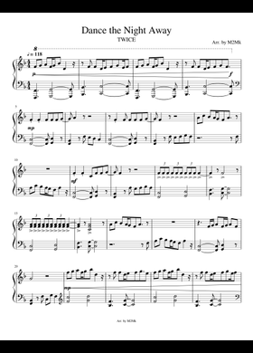 Free Dance The Night Away by TWICE sheet music | Download