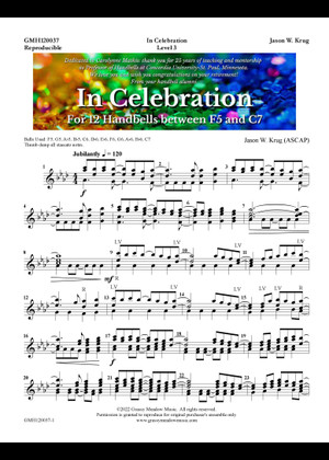 Play Official version of In Celebration Sheet Music by Jason W